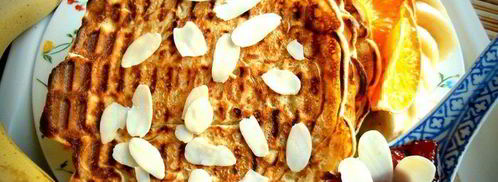 миндальные блинчики на вафельнице. Шаг 18