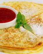 Постные блины на молоке