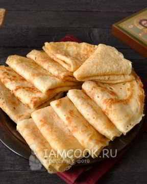 Постные блины на поминки