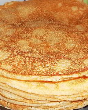 Разливные блинчики на молоке