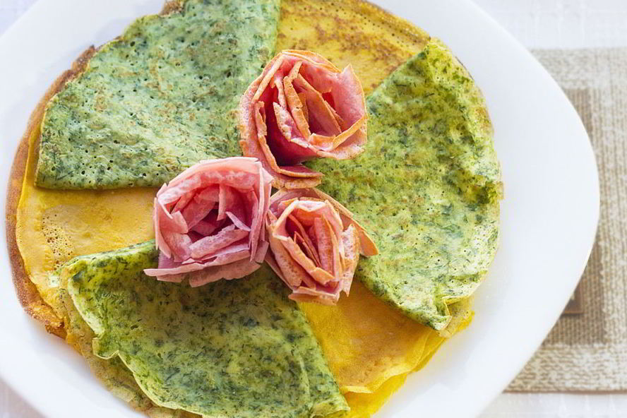 Рецепт разноцветные блины