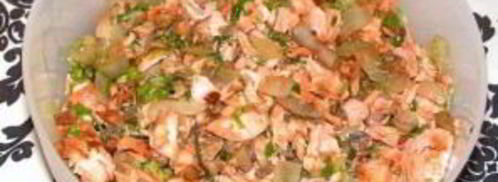 рисовые блинчики с лососем. Шаг 3