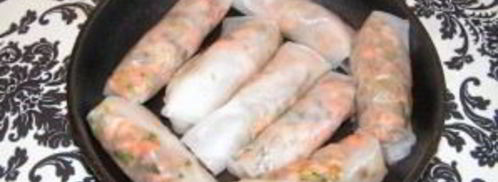 рисовые блинчики с лососем. Шаг 4