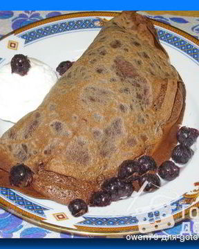 Шоколадные блины с суфле Полумесяц