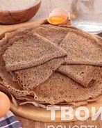 Скандинавские гречишные блинчики с фруктами