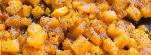 томатные блинчики с пряной тыквой и брынзой. Шаг 5