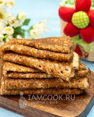 Тонкие ажурные блины на молоке