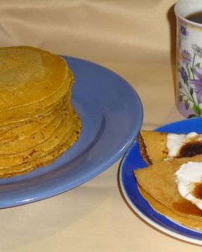 Тыквенные блинчики