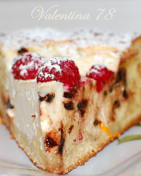 Большая ватрушка с шоколадными дропсами