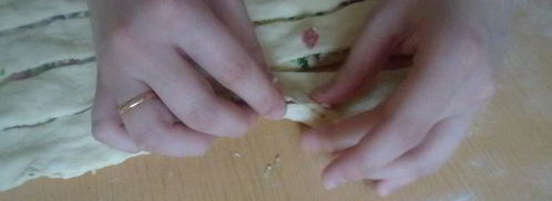 булочки аппетитные с сыром и ветчиной. Шаг 11