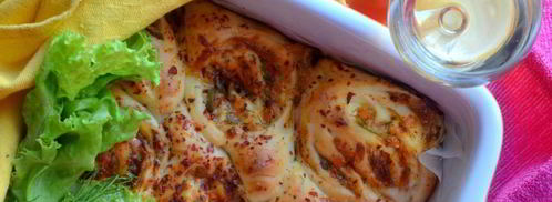 булочки с оливками, сыром и помидорами. Шаг 5