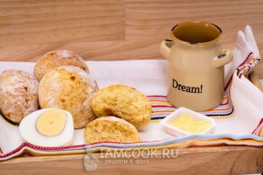 Рецепт булочки с сыром на молоке