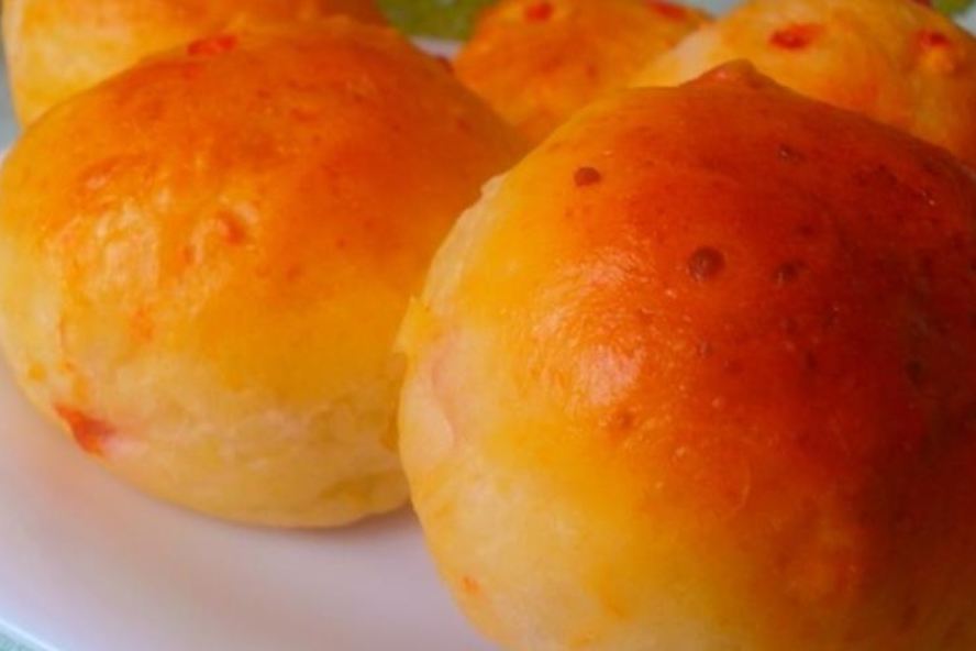 Рецепт булочки с творогом и сладким красным перцем