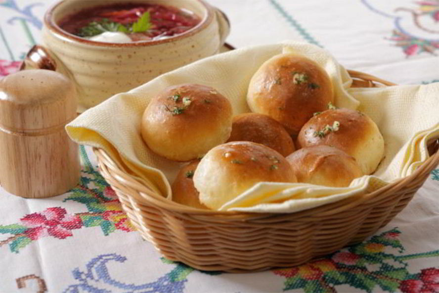 Рецепт пампушки с чесноком