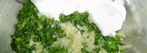 пампушки с тыквой, чесноком и зеленью. Шаг 4