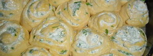 пампушки с тыквой, чесноком и зеленью. Шаг 7