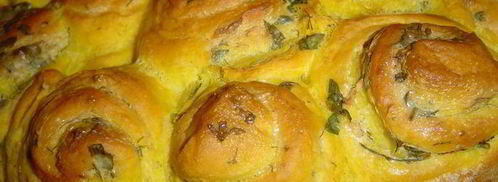 пампушки с тыквой, чесноком и зеленью. Шаг 8