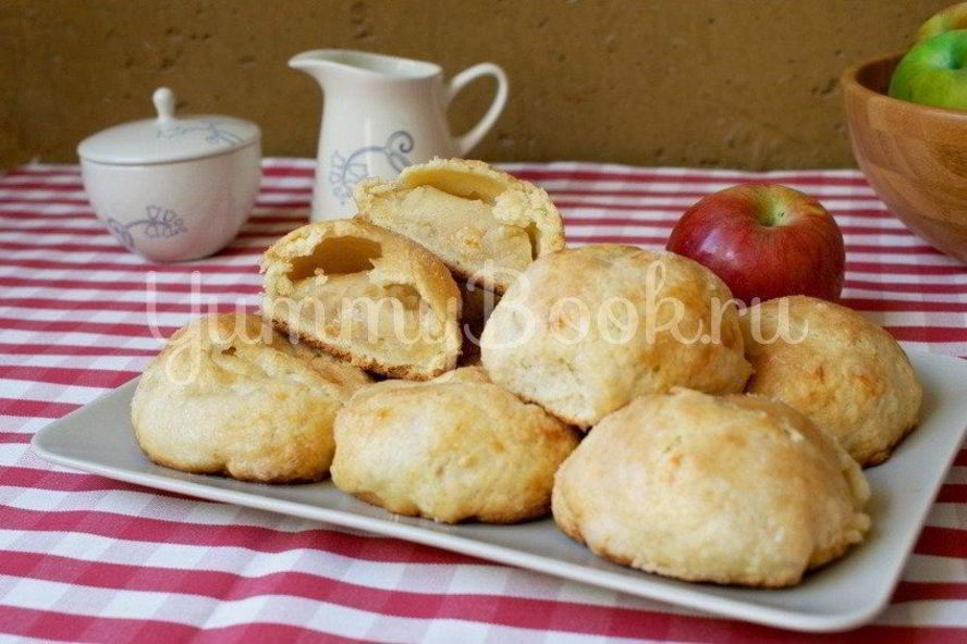 Рецепт песочные булочки с яблоком
