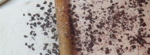 шоколадно-банановые булочки улитки. Шаг 6