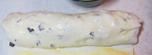 шоколадно-банановые булочки улитки. Шаг 10