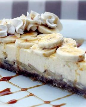 Банановый чизкейк с карамелью