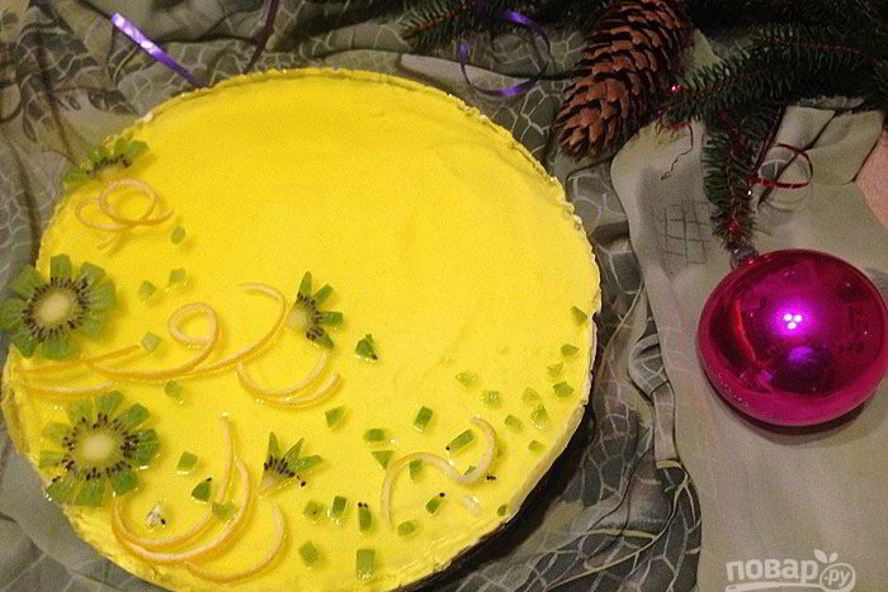 Рецепт быстрый лимонный чизкейк