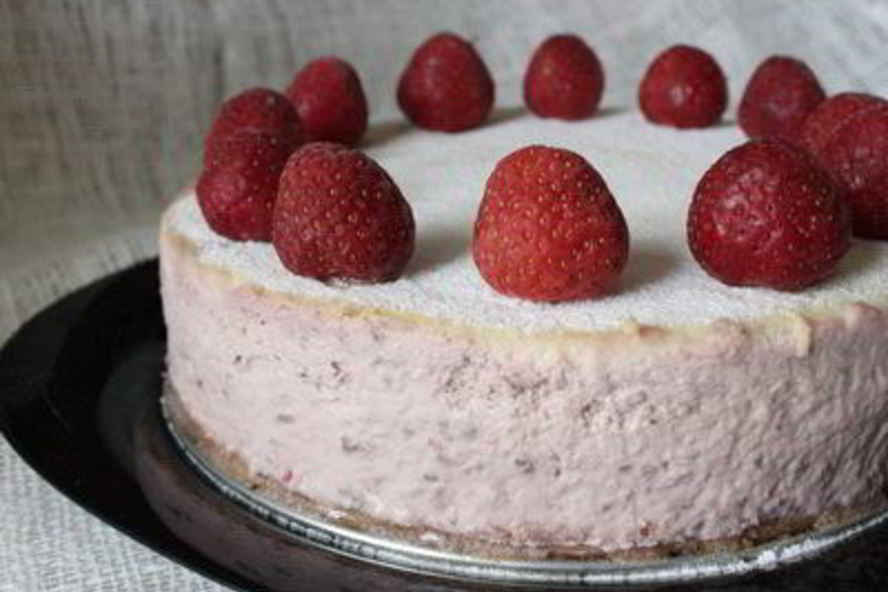 Рецепт чизкейк клубника со сливками