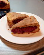 Чизкейк с черной смородиной