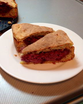 Чизкейк с черной смородиной