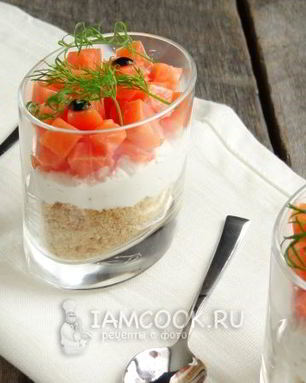 Чизкейк с лососем