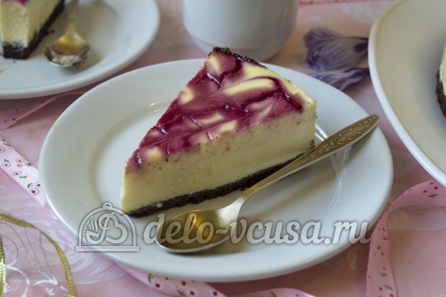 Рецепт чизкейк с малиной