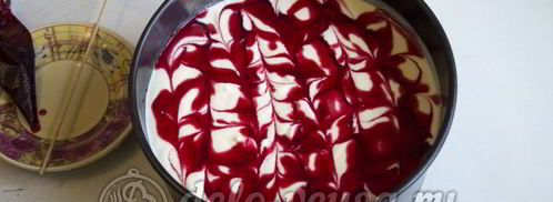 чизкейк с малиной. Шаг 10