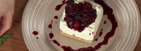 домашний чизкейк с соусом фламбе из вишни. Шаг 6