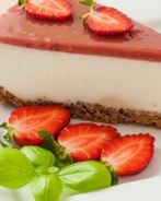 Клубничный чизкейк с белым шоколадом