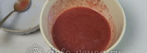 клубничный чизкейк с творогом без выпечки. Шаг 13