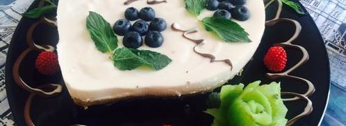 нежный чизкейк с голубикой. Шаг 7