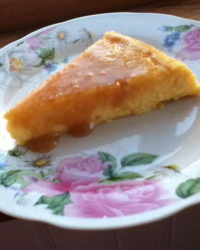 Перевернутый медовый чизкейк без муки