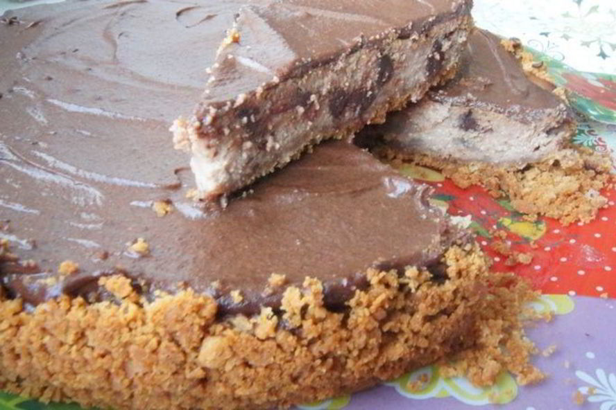 Рецепт шоколадный чизкейк новогодний