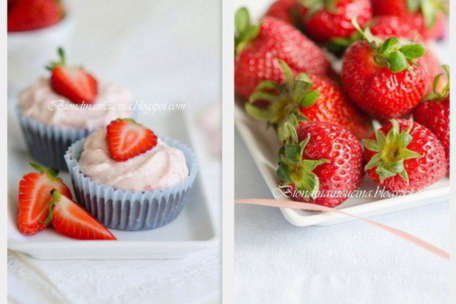 Рецепт шоколадные мини-чизкейки с воздушным клубничным кремом