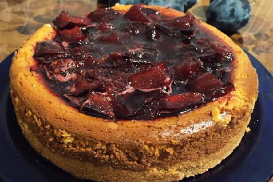 Рецепт сливовый тарт-чизкейк