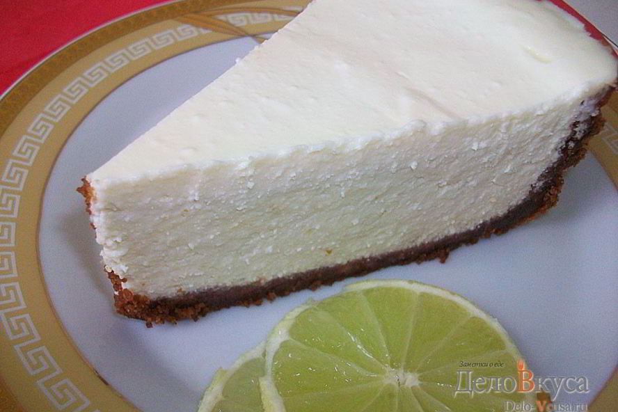 Рецепт творожный чизкейк с лаймом