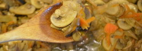 ароматный грибной кекс-пирог. Шаг 6