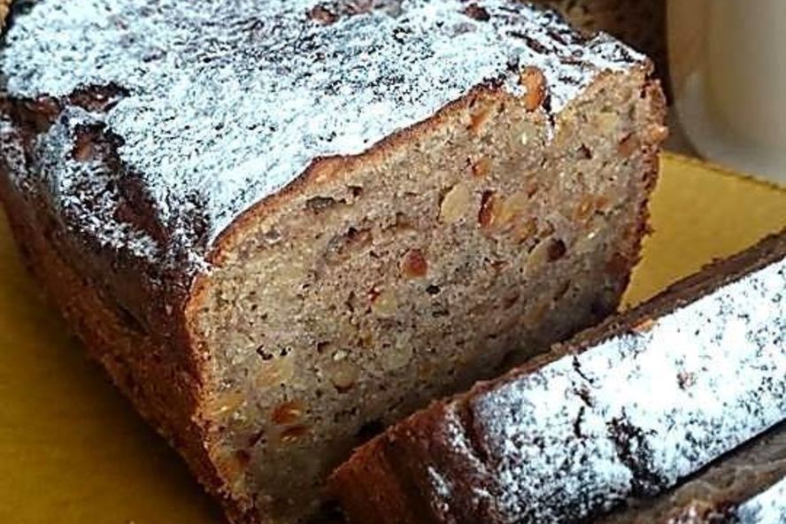 Рецепт банановый кекс с кедровыми орешками и цедрой лимона