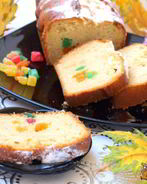 Йогуртовый кекс с цукатами