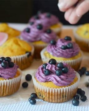 Капкейки с творожным кремом