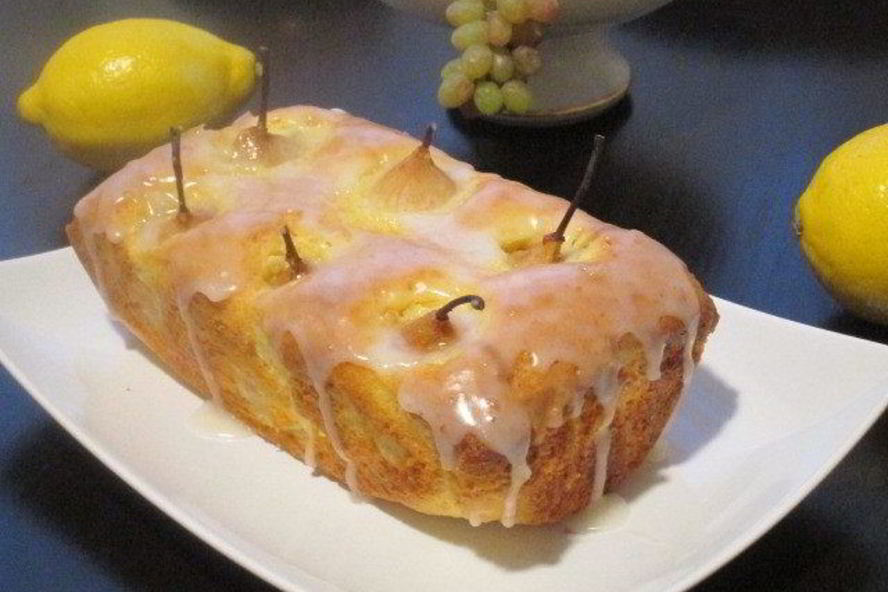 Рецепт кекс с грушами на лимонном джеме