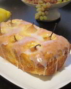 Кекс с грушами на лимонном джеме