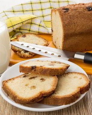 Кекс с изюмом и цедрой лимона