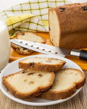 Кекс с изюмом и цедрой лимона