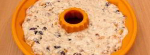 кекс с курагой, изюмом и орехами. Шаг 7